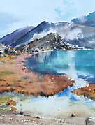Katarzyna Bukowska_Tongariro_akwarela_41 x 31 cm