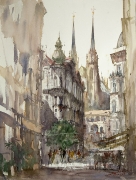 View to Cathedral, 61x46cm