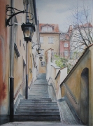 Kamienne schodki w Warszawie