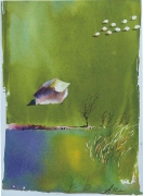 Owczarnia w Krywym 2, akwarela-40x50, 2012