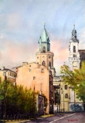 Lublin, Wyszyńskiego; akwarela