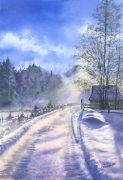 5-Winter Valley- 56x38cm Izabella.Ramsza