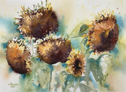 8-Jesienne słoneczniki-30x40cm Izabella.Ramsza