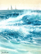 Fale_z_zaglami_w_tle_Kasia_Wiercinska_28x38cm_ID_2020060